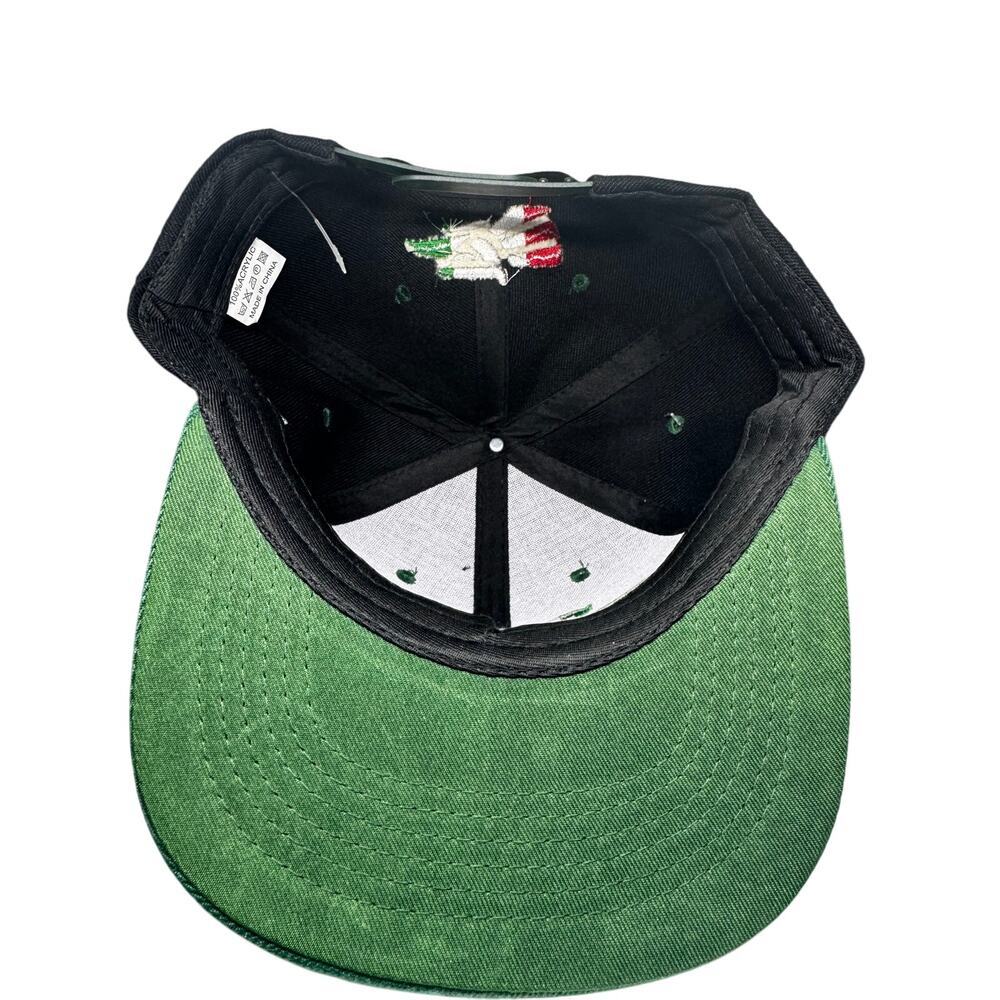 Mexico Flag Eagle Snapback Hat –‎ Wynn Headwear Black/Green Cap - Picture 3 of 3